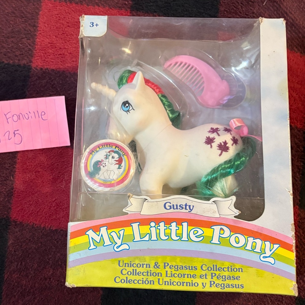 My Little Pony Gusty Unicorn - White with Green and Pink